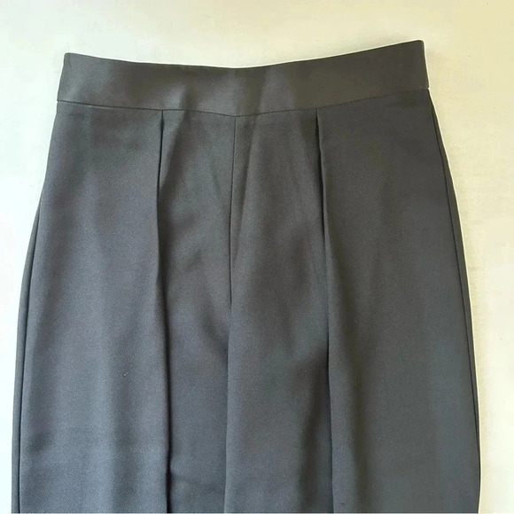 Topshop Wide Leg Pants High Waisted Cropped Pleated Palazzo Black Size 4 NWT - Picture 14 of 15